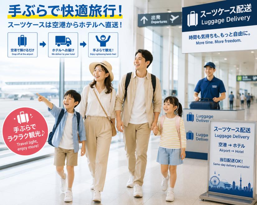 重たい荷物のストレスを無くしもっと快適な旅へ