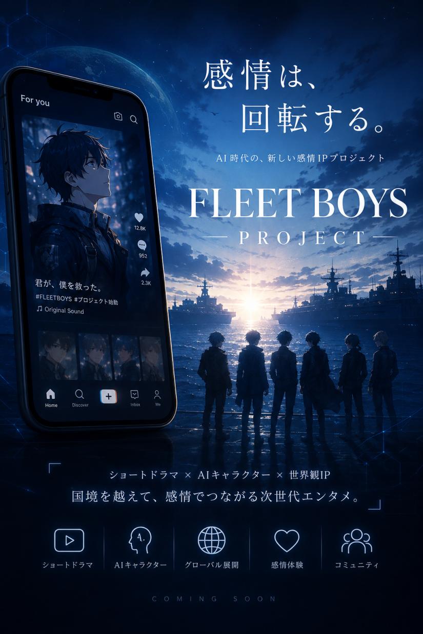 AI時代の次世代IP「FLEET BOYS PROJIECT」