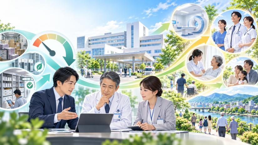 【成約率0.8%で投資回収】実績：1億円の経費を10%削減。助成金活用で導入ハードル軽減の「病院経費削減コンサル事業」